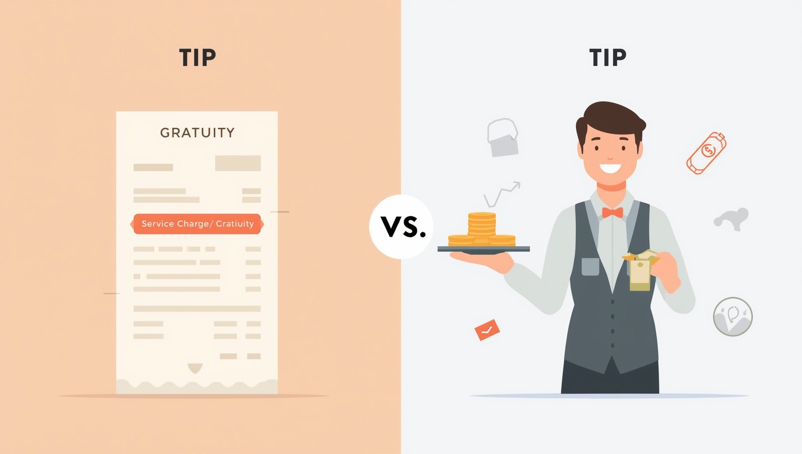 What is Gratuity Vs Tip